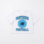 CAROLINA PANTHERS RETRO PLAY BOXY FIT CROPPED TEE
