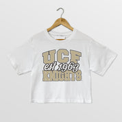 CENTRAL FLORIDA KNIGHTS DEEP ROOTS BOXY FIT WOMEN'S CROPPED TEE