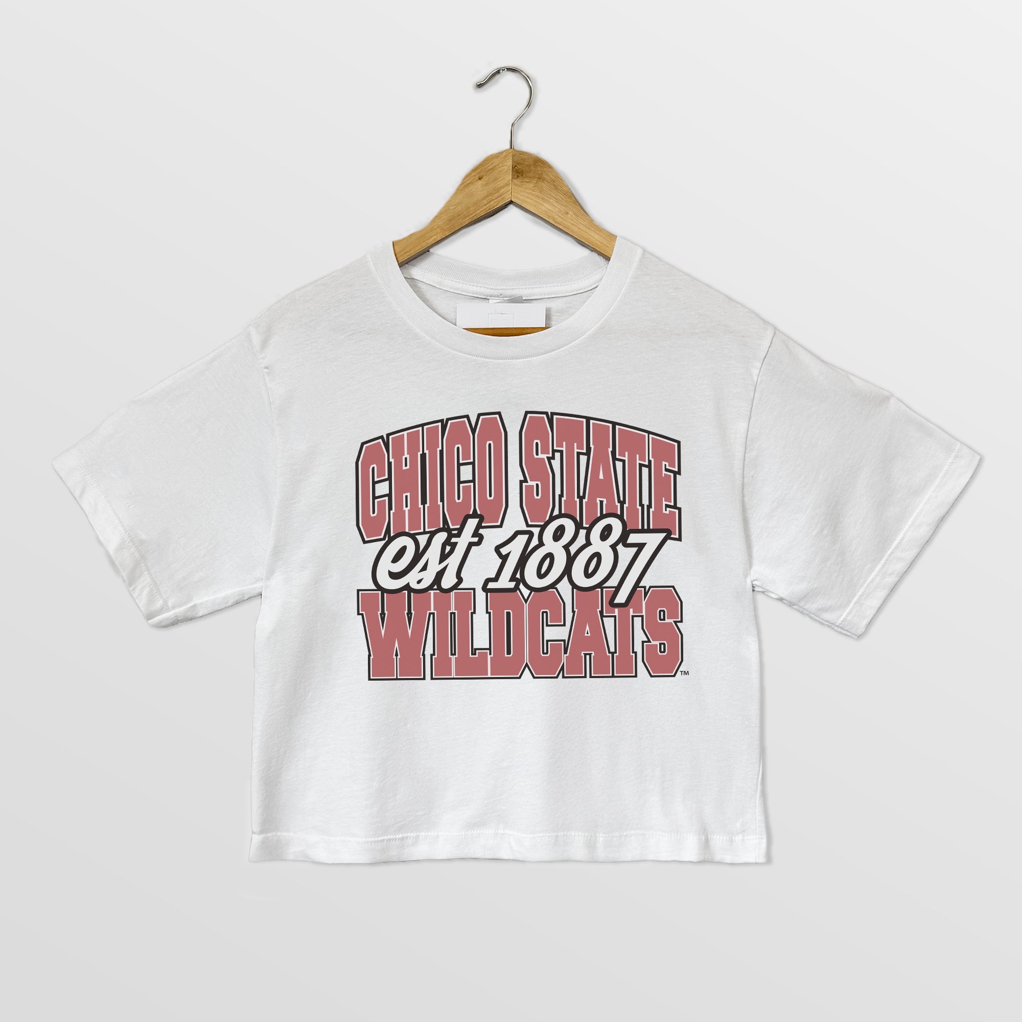 CHICO STATE WILDCATS DEEP ROOTS BOXY FIT WOMEN'S CROPPED TEE