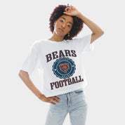 CHICAGO BEARS RETRO PLAY BOXY FIT CROPPED TEE