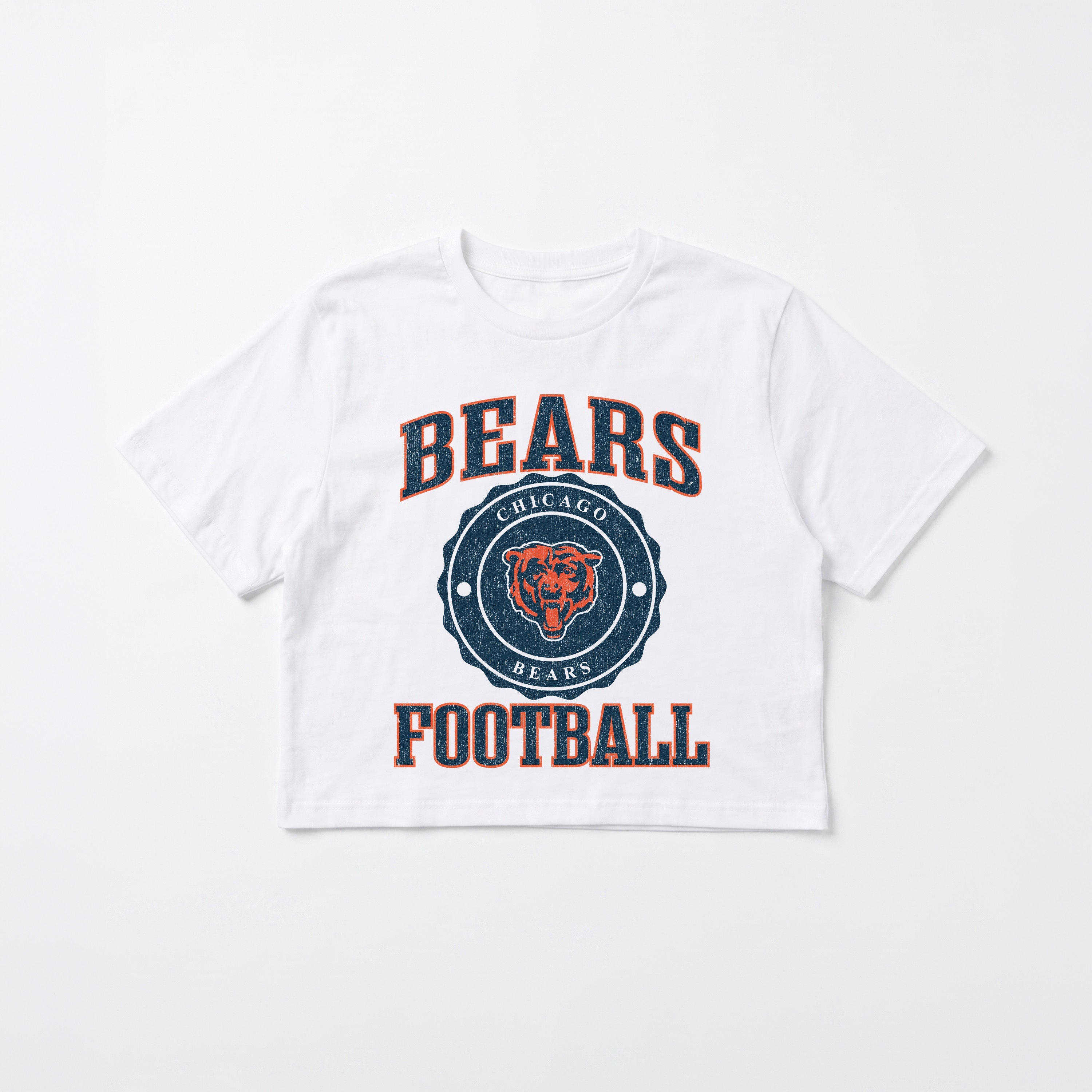 CHICAGO BEARS RETRO PLAY BOXY FIT CROPPED TEE