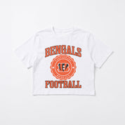 CINCINNATI BENGALS RETRO PLAY BOXY FIT CROPPED TEE