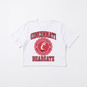 CINCINNATI BEARCATS RETRO PLAY BOXY FIT CROPPED TEE
