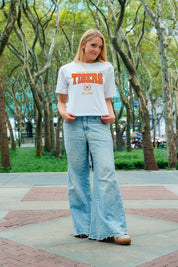 CLEMSON TIGERS EASY WIN BOXY FIT CROP TEE