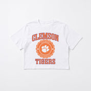 CLEMSON TIGERS RETRO PLAY BOXY FIT CROPPED TEE