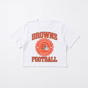 CLEVELAND BROWNS RETRO PLAY BOXY FIT CROPPED TEE