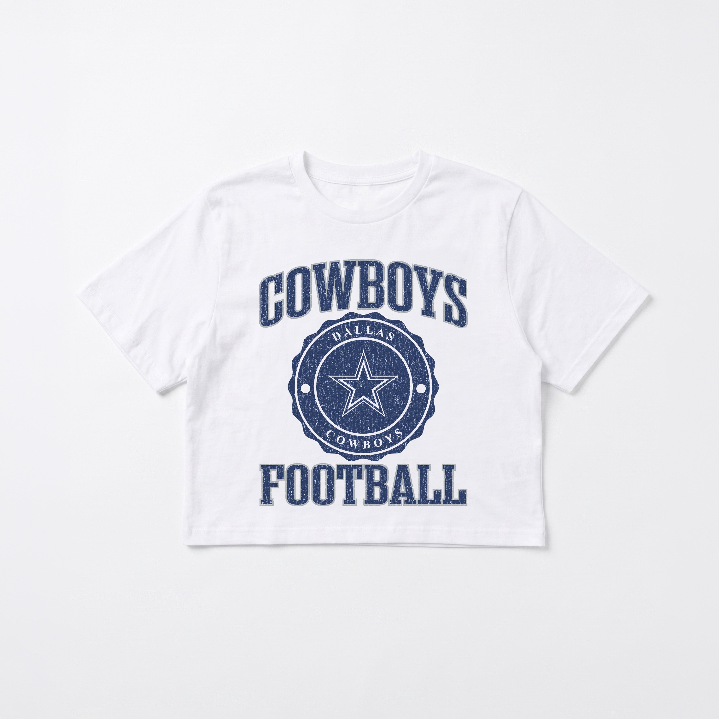 DALLAS COWBOYS RETRO PLAY BOXY FIT CROPPED TEE