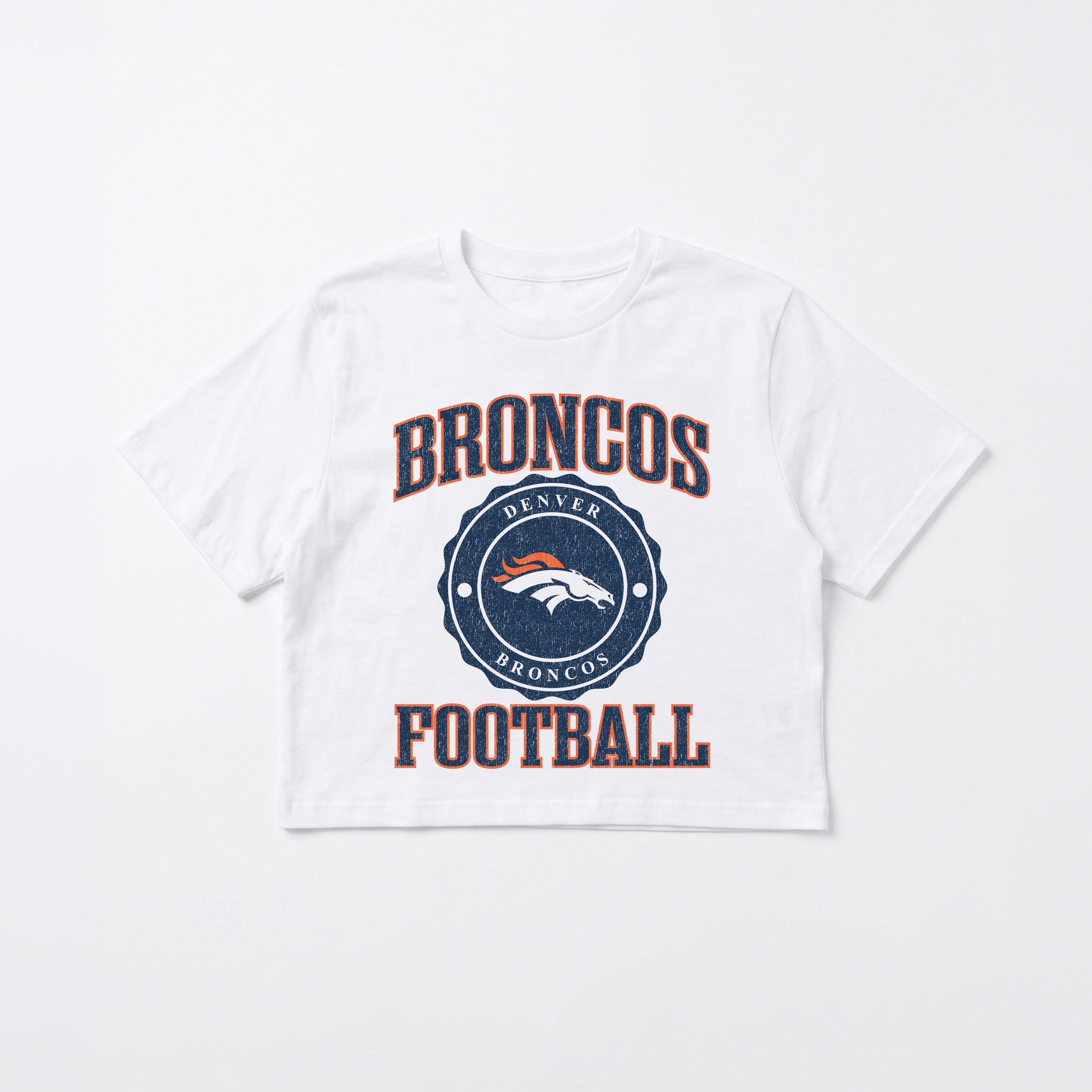 DENVER BRONCOS RETRO PLAY BOXY FIT CROPPED TEE