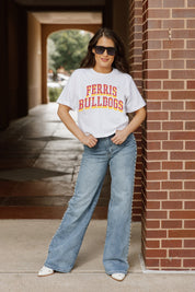FERRIS STATE BULLDOGS CLAIM TO FAME BOXY FIT WOMEN'S CROPPED TEE