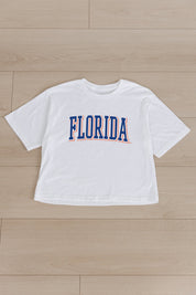 FLORIDA GATORS ALL-STAR APPEAL BOXY FIT WOMEN'S CROPPED TEE BY MADI PREWETT TROUTT