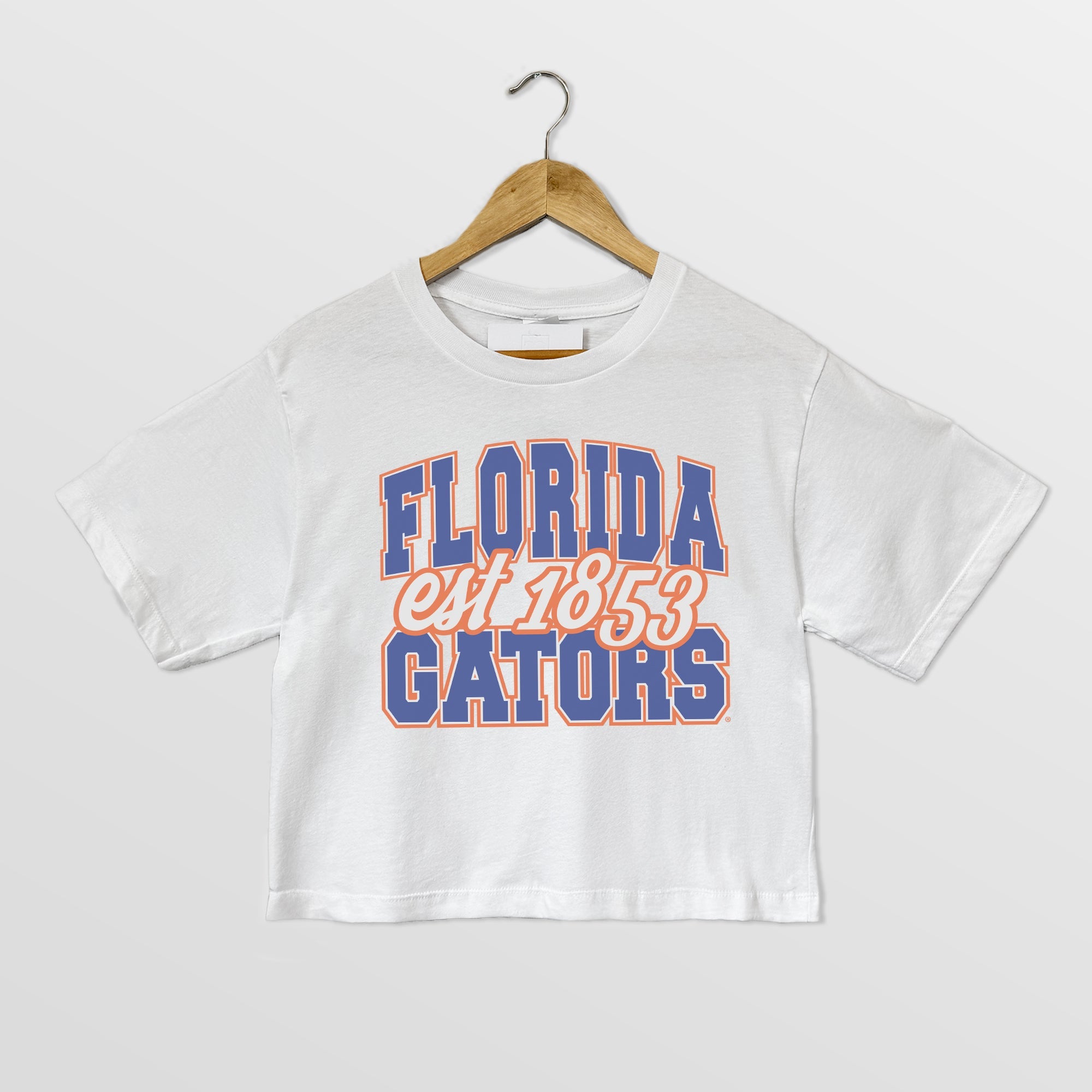 FLORIDA GATORS DEEP ROOTS BOXY FIT WOMEN'S CROPPED TEE