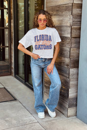 FLORIDA GATORS DEEP ROOTS BOXY FIT WOMEN'S CROPPED TEE