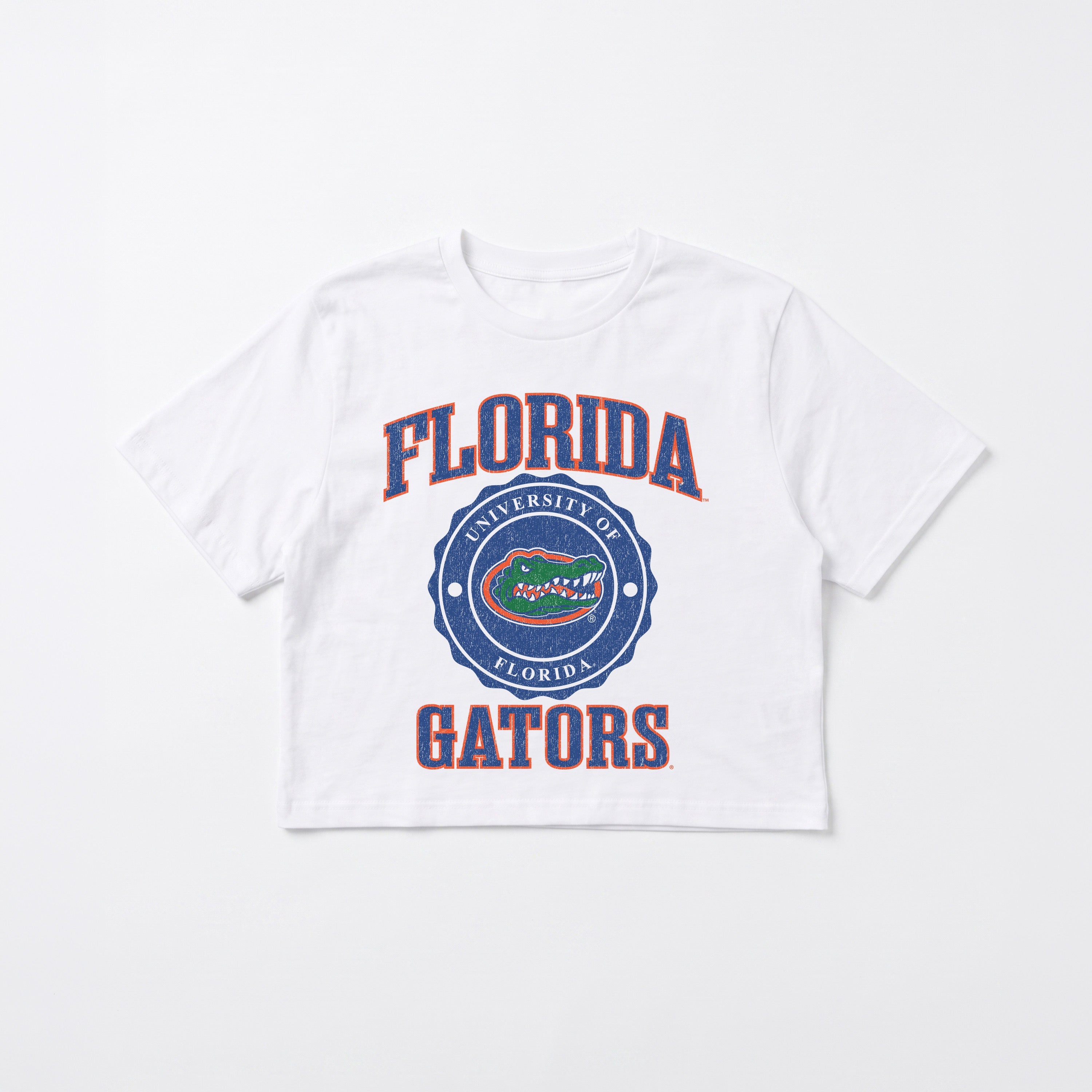 FLORIDA GATORS RETRO PLAY BOXY FIT CROPPED TEE