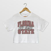 FLORIDA STATE SEMINOLES DEEP ROOTS BOXY FIT WOMEN'S CROPPED TEE