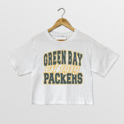 GREEN BAY PACKERS DEEP ROOTS BOXY FIT CROPPED TEE