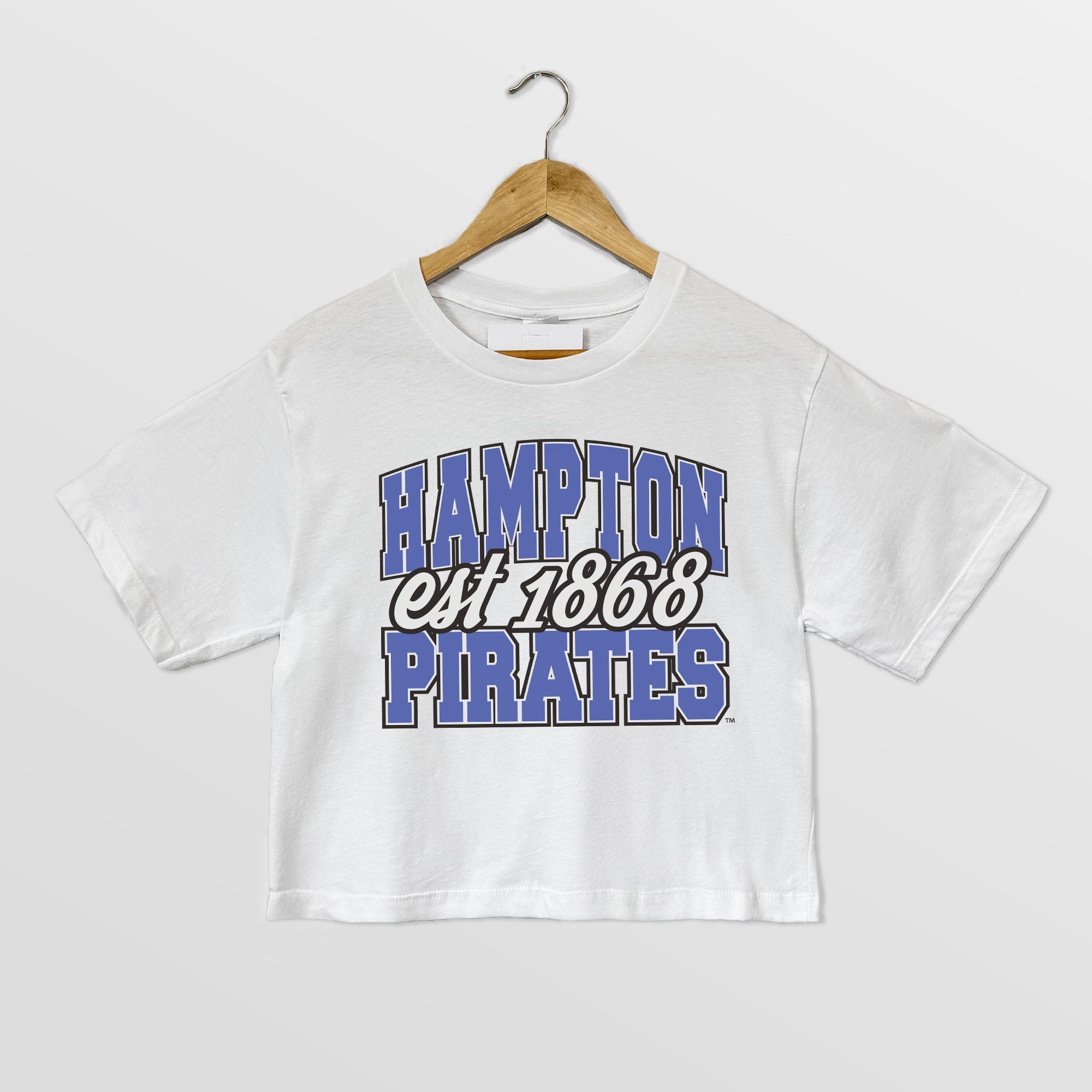 HAMPTON PIRATES DEEP ROOTS BOXY FIT WOMEN'S CROPPED TEE