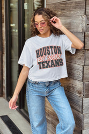 HOUSTON TEXANS DEEP ROOTS BOXY FIT CROPPED TEE