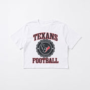 HOUSTON TEXANS RETRO PLAY BOXY FIT CROPPED TEE