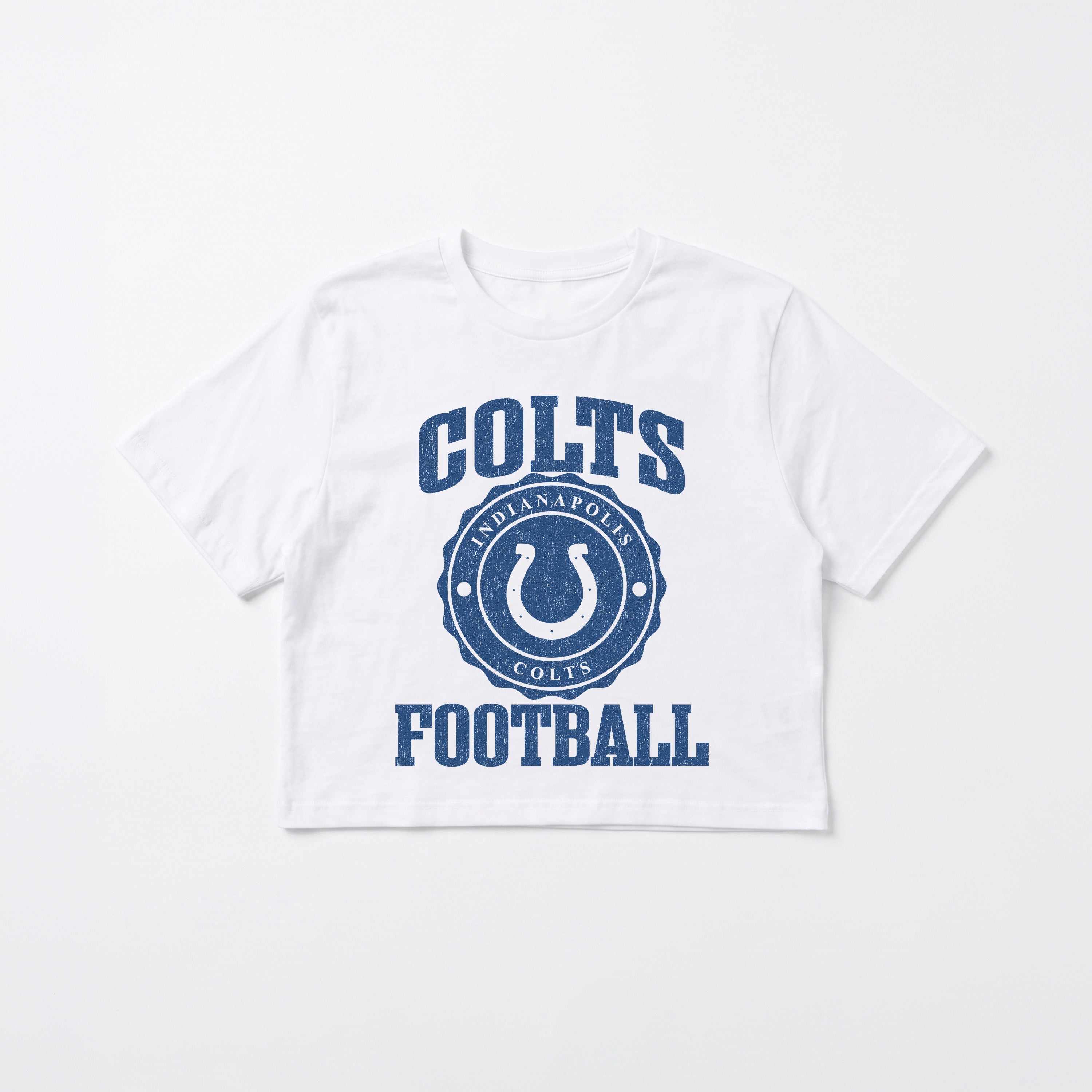 INDIANAPOLIS COLTS RETRO PLAY BOXY FIT CROPPED TEE