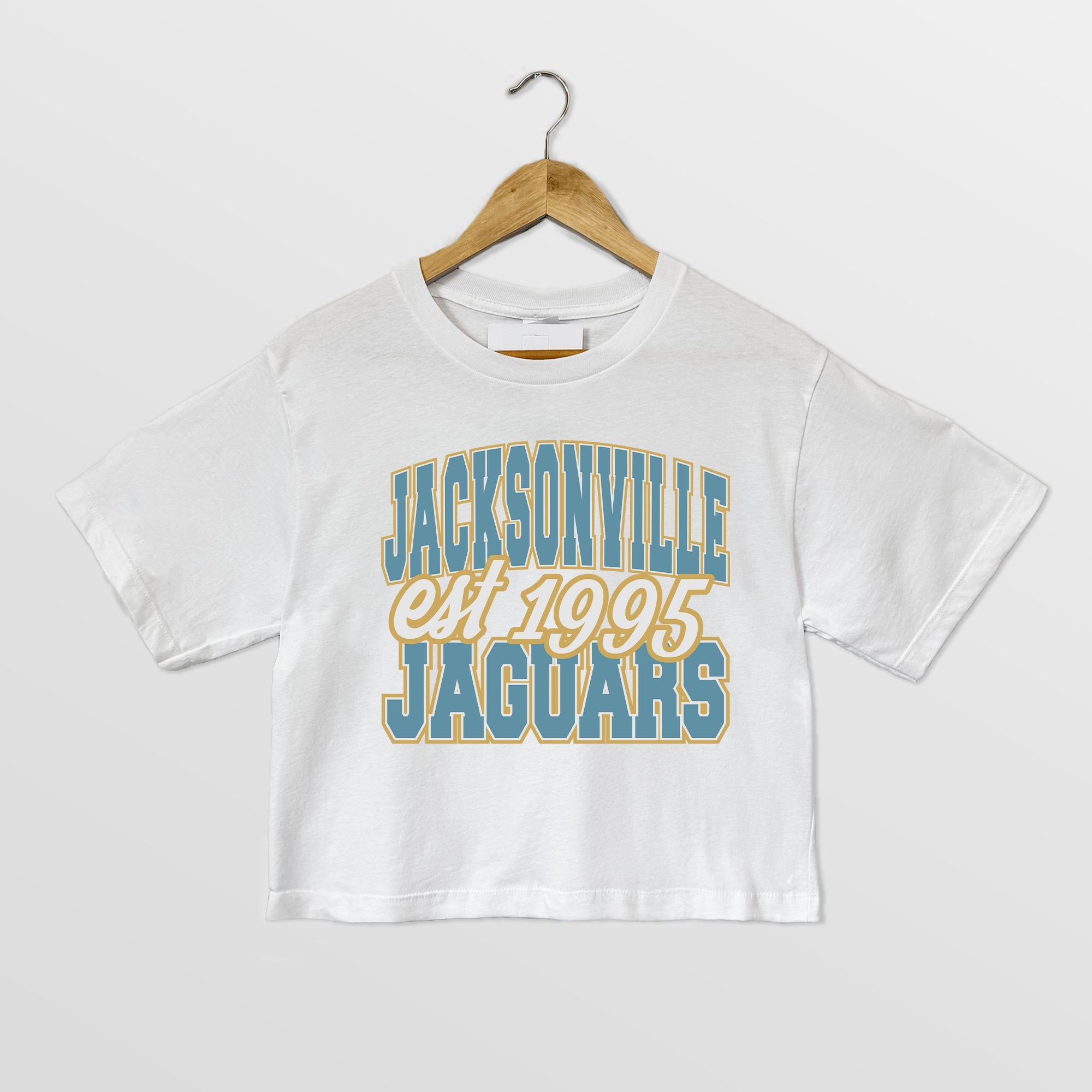 JACKSONVILLE JAGUARS DEEP ROOTS BOXY FIT CROPPED TEE
