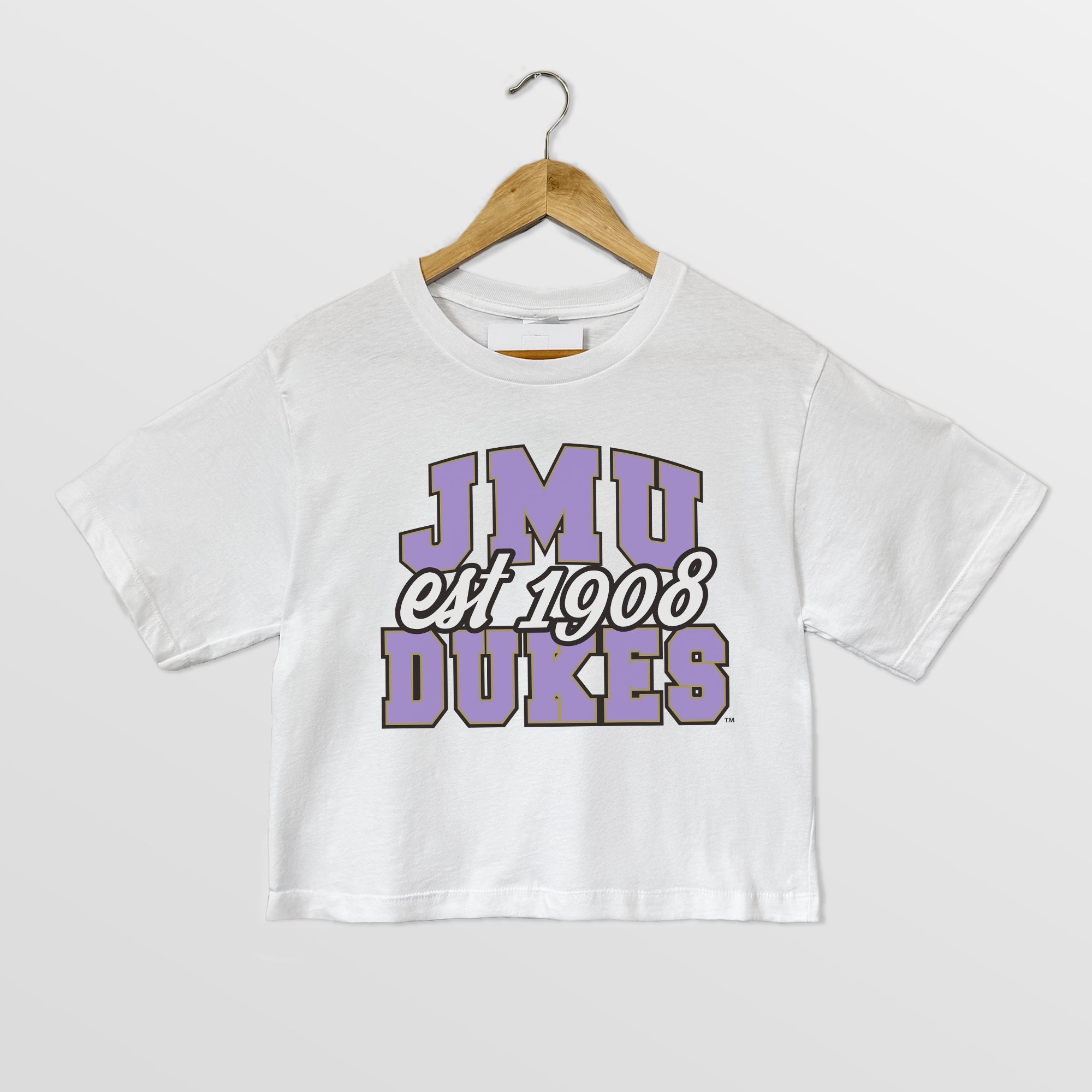 JAMES MADISON DUKES DEEP ROOTS BOXY FIT WOMEN'S CROPPED TEE