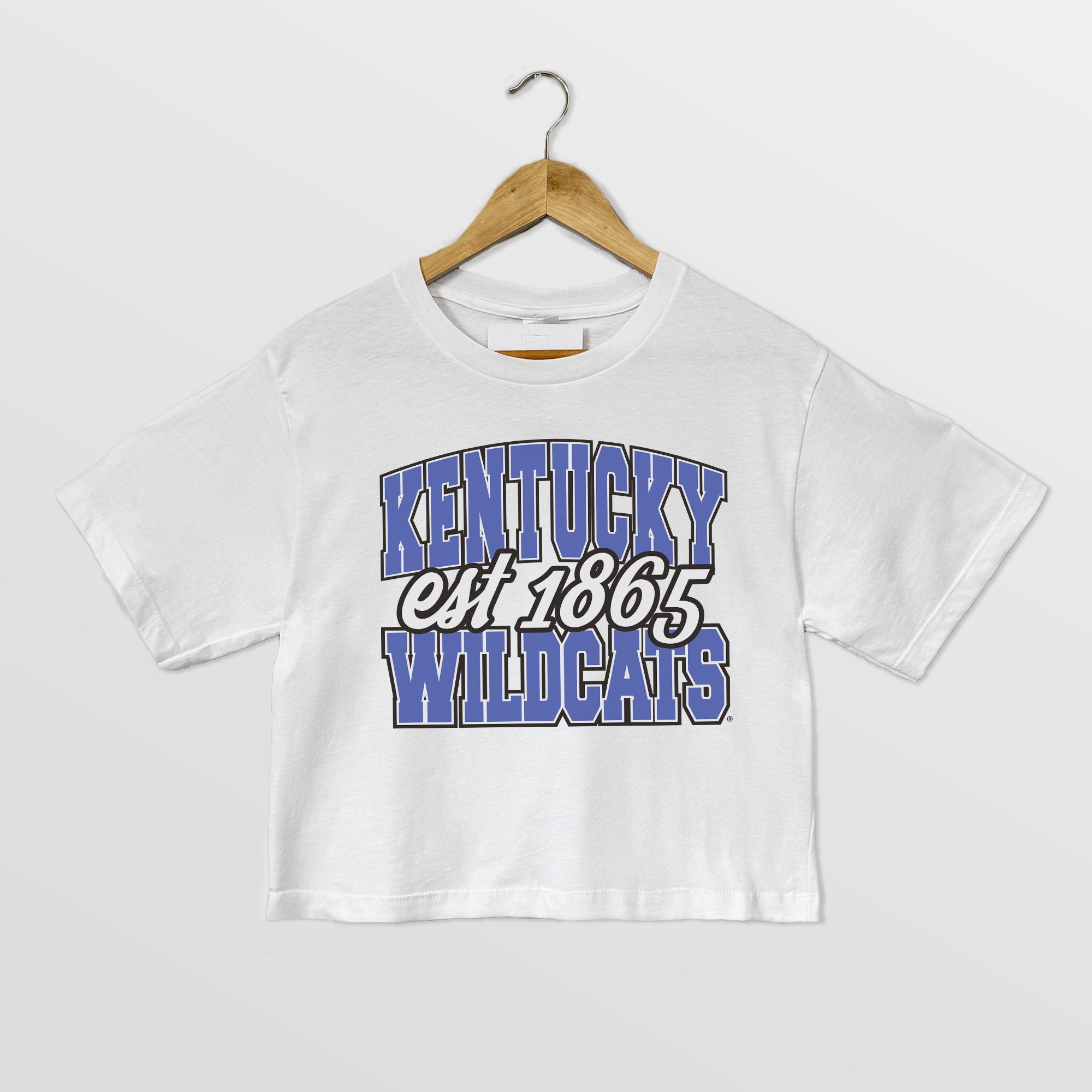 KENTUCKY WILDCATS DEEP ROOTS BOXY FIT WOMEN'S CROPPED TEE