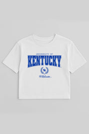 KENTUCKY WILDCATS EASY WIN BOXY FIT CROP TEE
