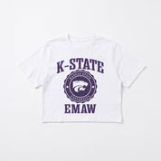 KANSAS STATE WILDCATS RETRO PLAY BOXY FIT CROPPED TEE