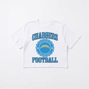 LOS ANGELES CHARGERS RETRO PLAY BOXY FIT CROPPED TEE