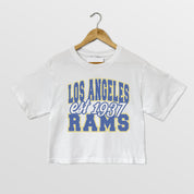 LOS ANGELES RAMS DEEP ROOTS BOXY FIT CROPPED TEE