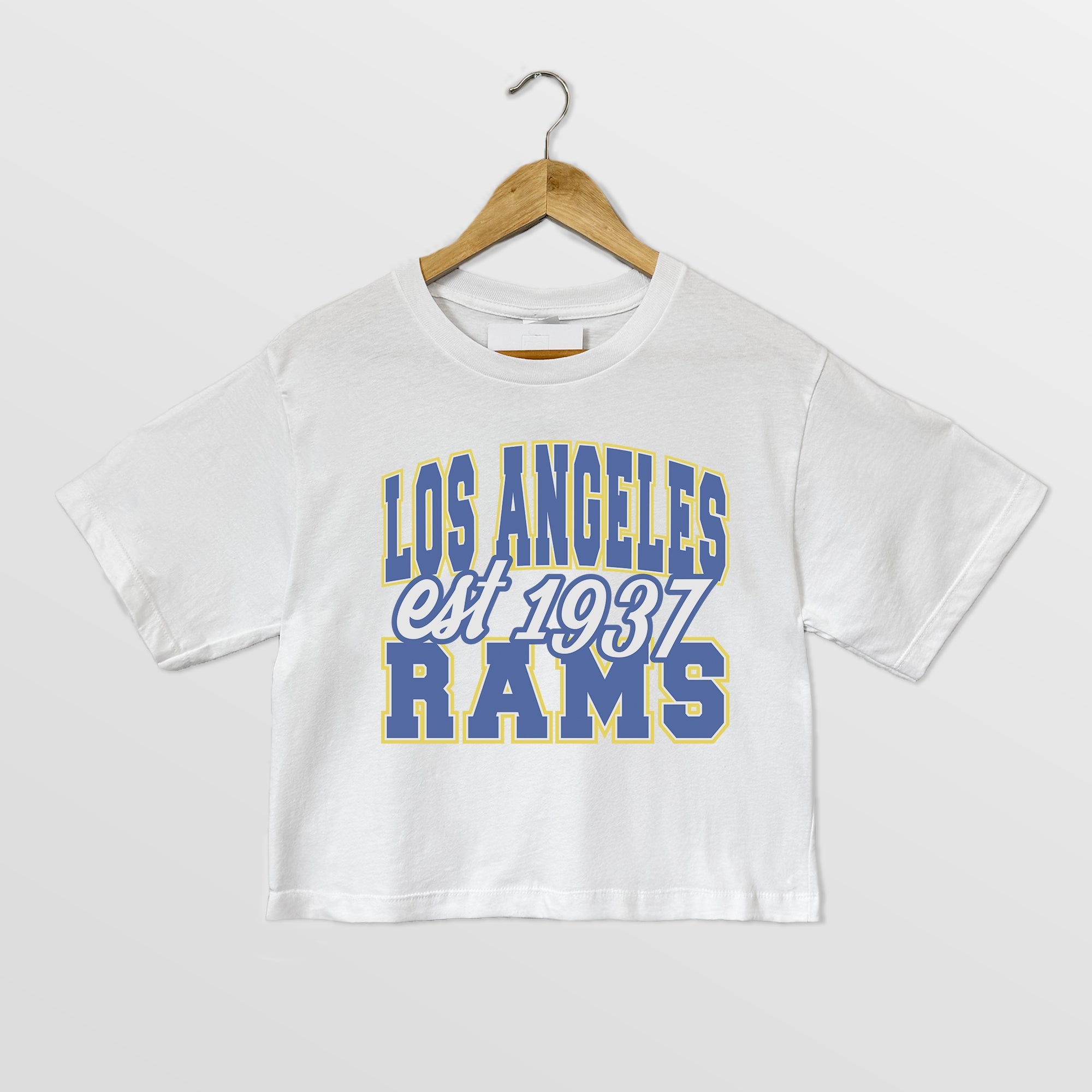 LOS ANGELES RAMS DEEP ROOTS BOXY FIT CROPPED TEE