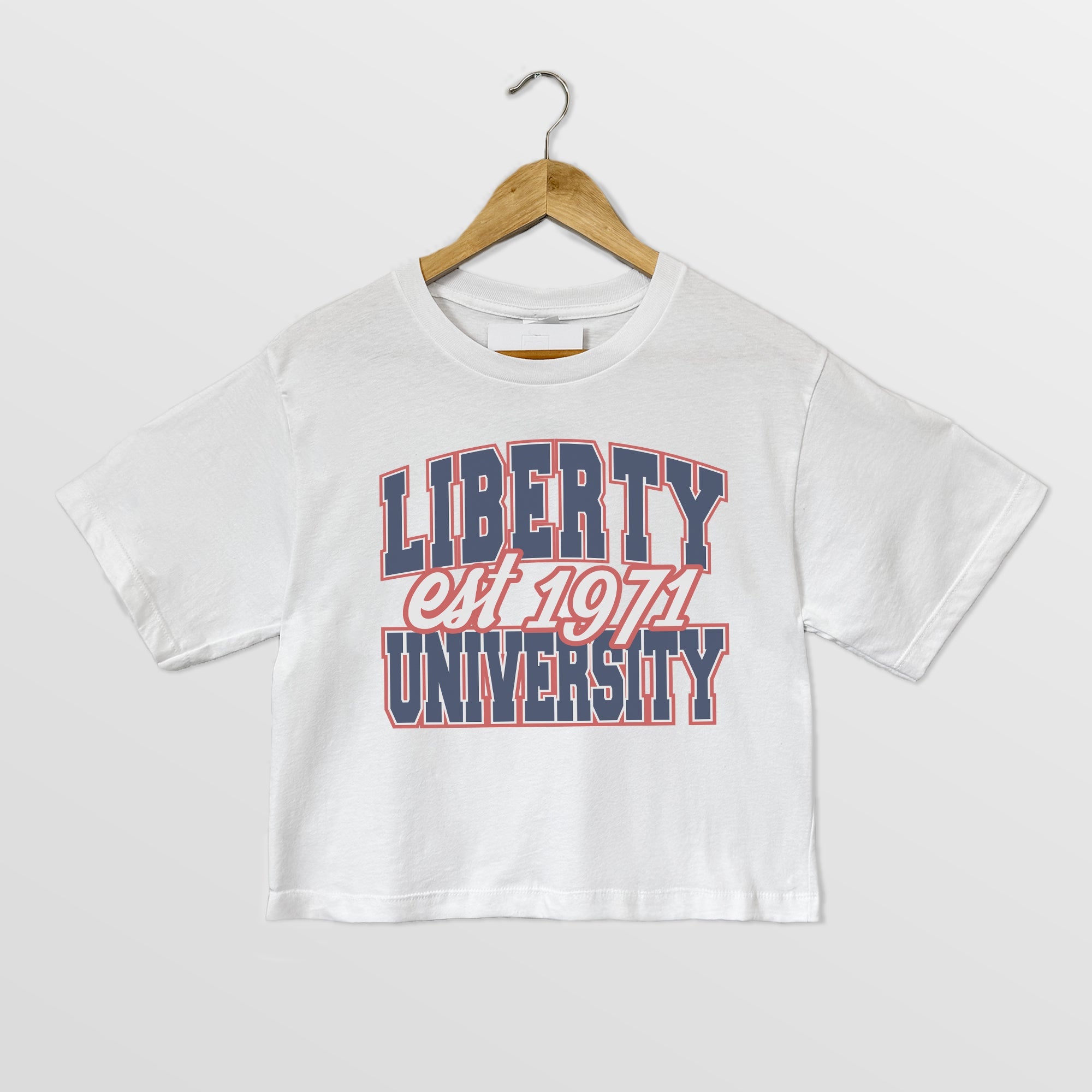 LIBERTY FLAMES DEEP ROOTS BOXY FIT WOMEN'S CROPPED TEE