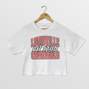LOUISVILLE CARDINALS DEEP ROOTS BOXY FIT WOMEN'S CROPPED TEE