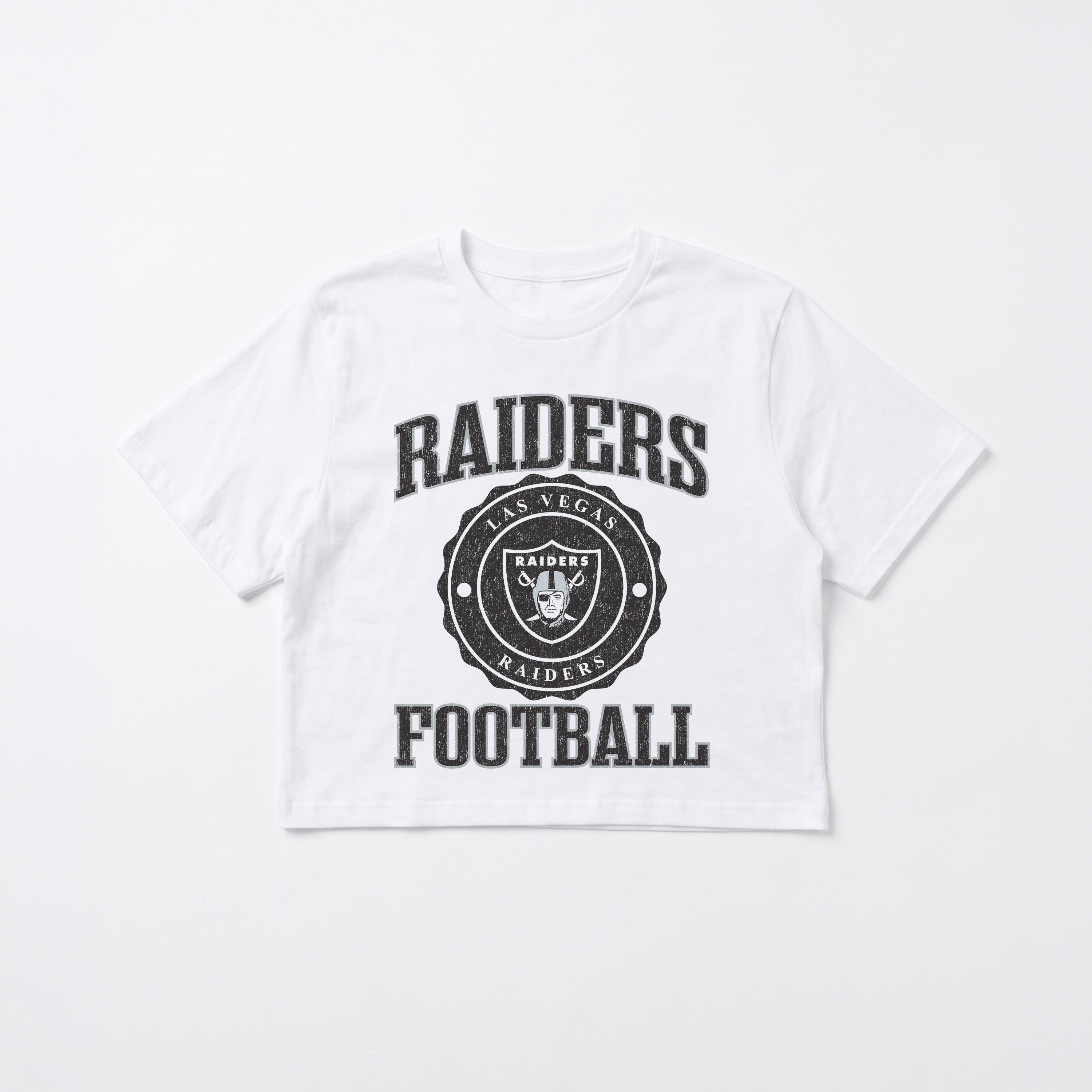 LAS VEGAS RAIDERS RETRO PLAY BOXY FIT CROPPED TEE