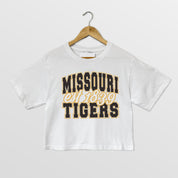 MISSOURI TIGERS DEEP ROOTS BOXY FIT WOMEN'S CROPPED TEE