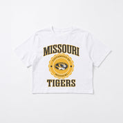 MISSOURI TIGERS RETRO PLAY BOXY FIT CROPPED TEE