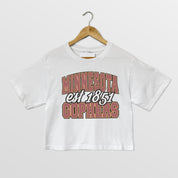 MINNESOTA GOLDEN GOPHERS DEEP ROOTS BOXY FIT WOMEN'S CROPPED TEE