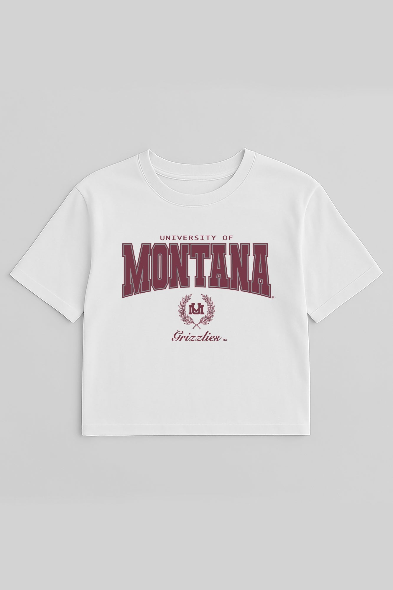MONTANA GRIZZLIES EASY WIN BOXY FIT CROP TEE