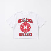 NEBRASKA CORNHUSKERS RETRO PLAY BOXY FIT CROPPED TEE