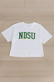 NORTH DAKOTA STATE BISON ALL-STAR APPEAL BOXY FIT WOMEN'S CROPPED TEE BY MADI PREWETT TROUTT