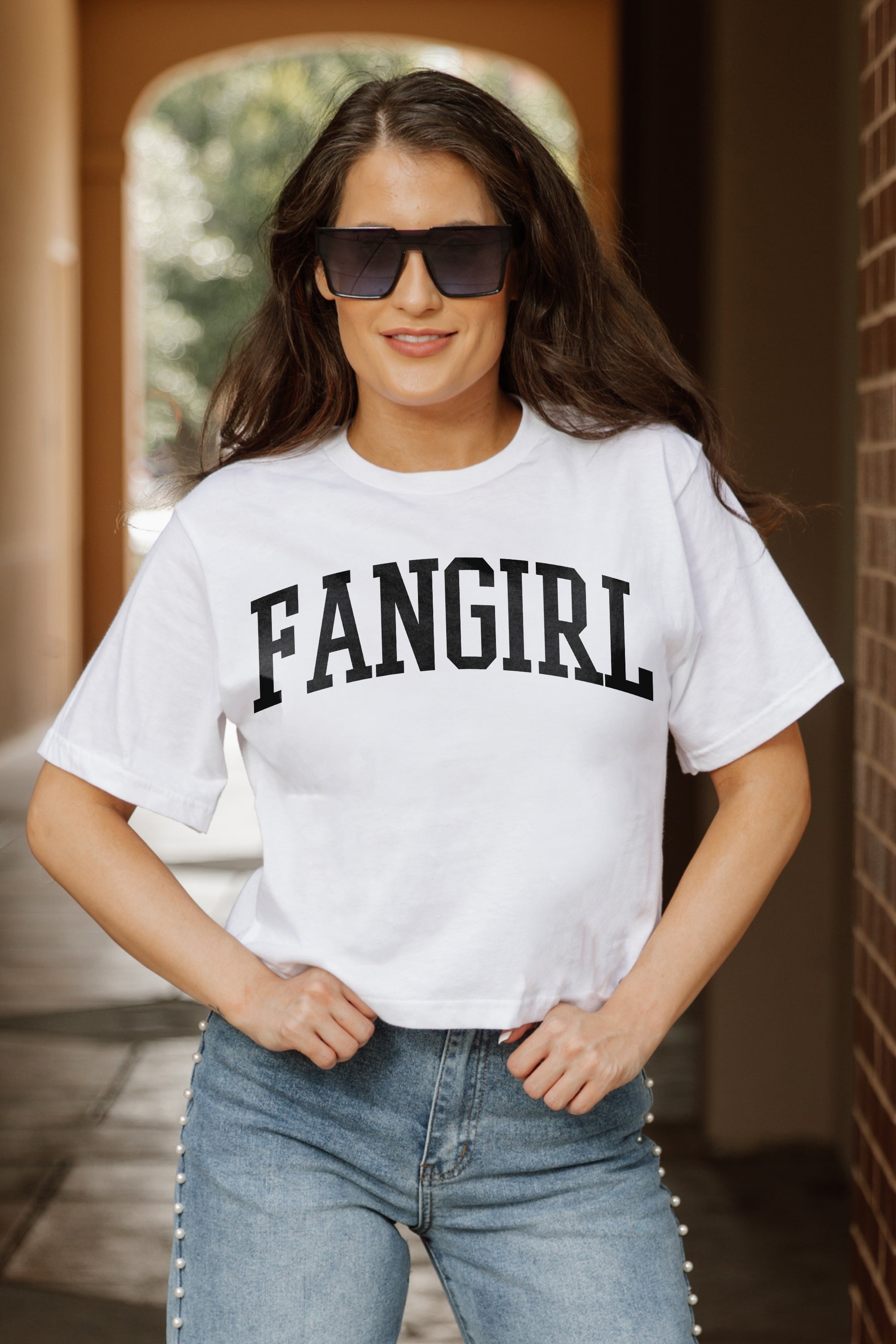 FANGIRL BOXY FIT WOMEN'S CROPPED TEE