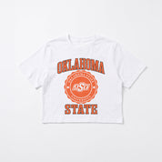 OKLAHOMA STATE COWBOYS RETRO PLAY BOXY FIT CROPPED TEE