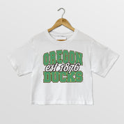 OREGON DUCKS DEEP ROOTS BOXY FIT WOMEN'S CROPPED TEE