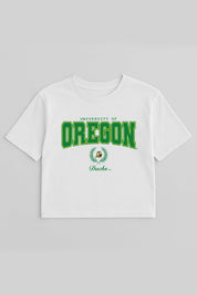 OREGON DUCKS EASY WIN BOXY FIT CROP TEE