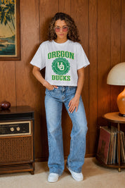 OREGON DUCKS RETRO PLAY BOXY FIT CROPPED TEE
