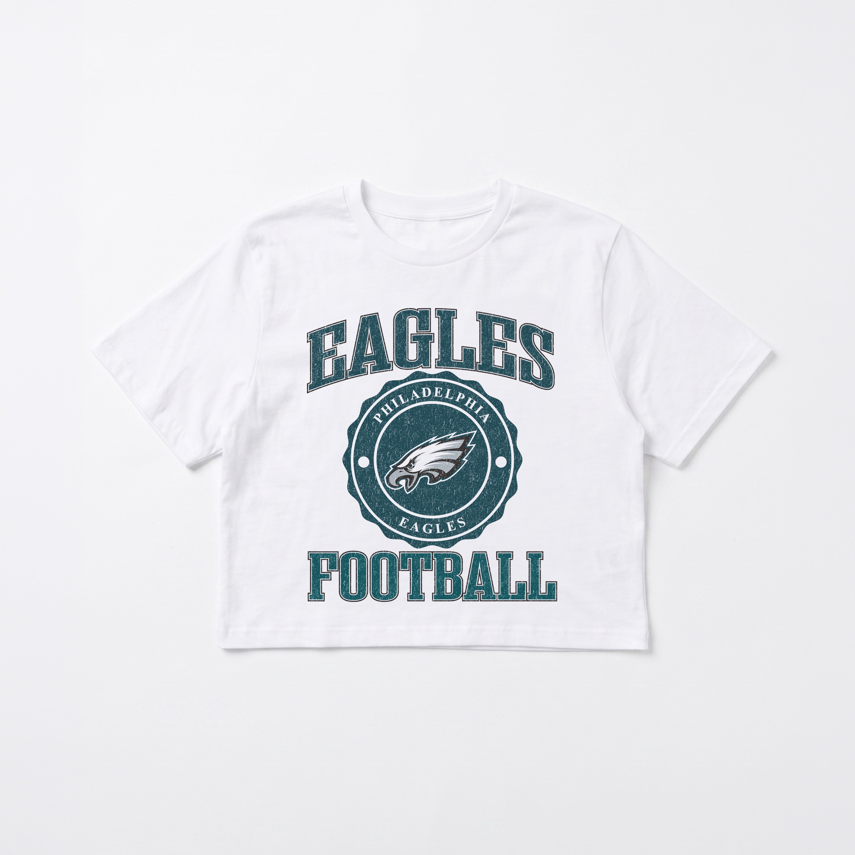 PHILADELPHIA EAGLES RETRO PLAY BOXY FIT CROPPED TEE