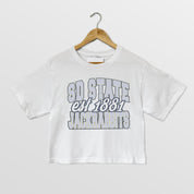 SOUTH DAKOTA STATE JACKRABBITS DEEP ROOTS BOXY FIT WOMEN'S CROPPED TEE
