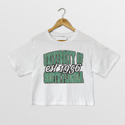 SOUTH FLORIDA BULLS DEEP ROOTS BOXY FIT WOMEN'S CROPPED TEE