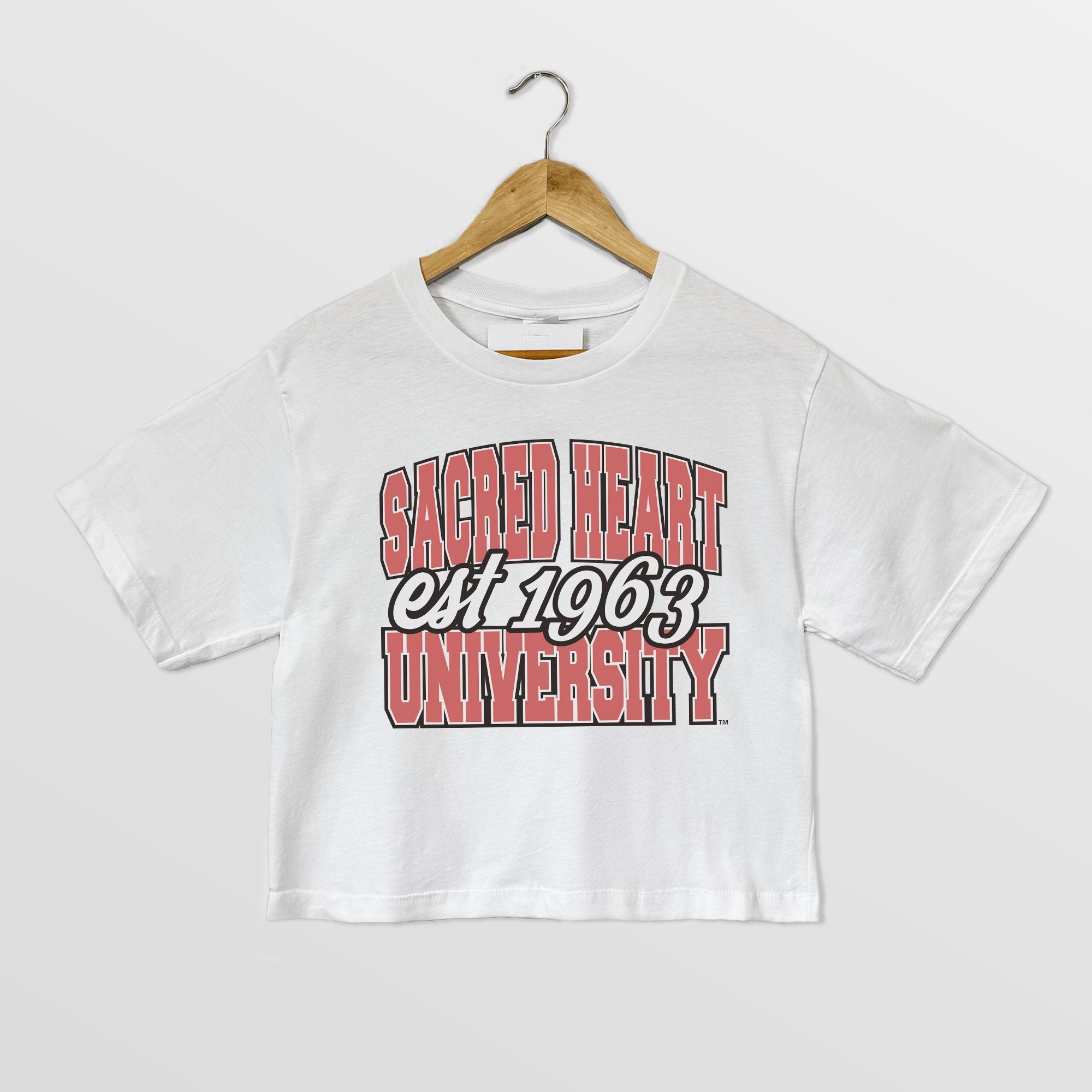 SACRED HEART PIONEERS DEEP ROOTS BOXY FIT WOMEN'S CROPPED TEE