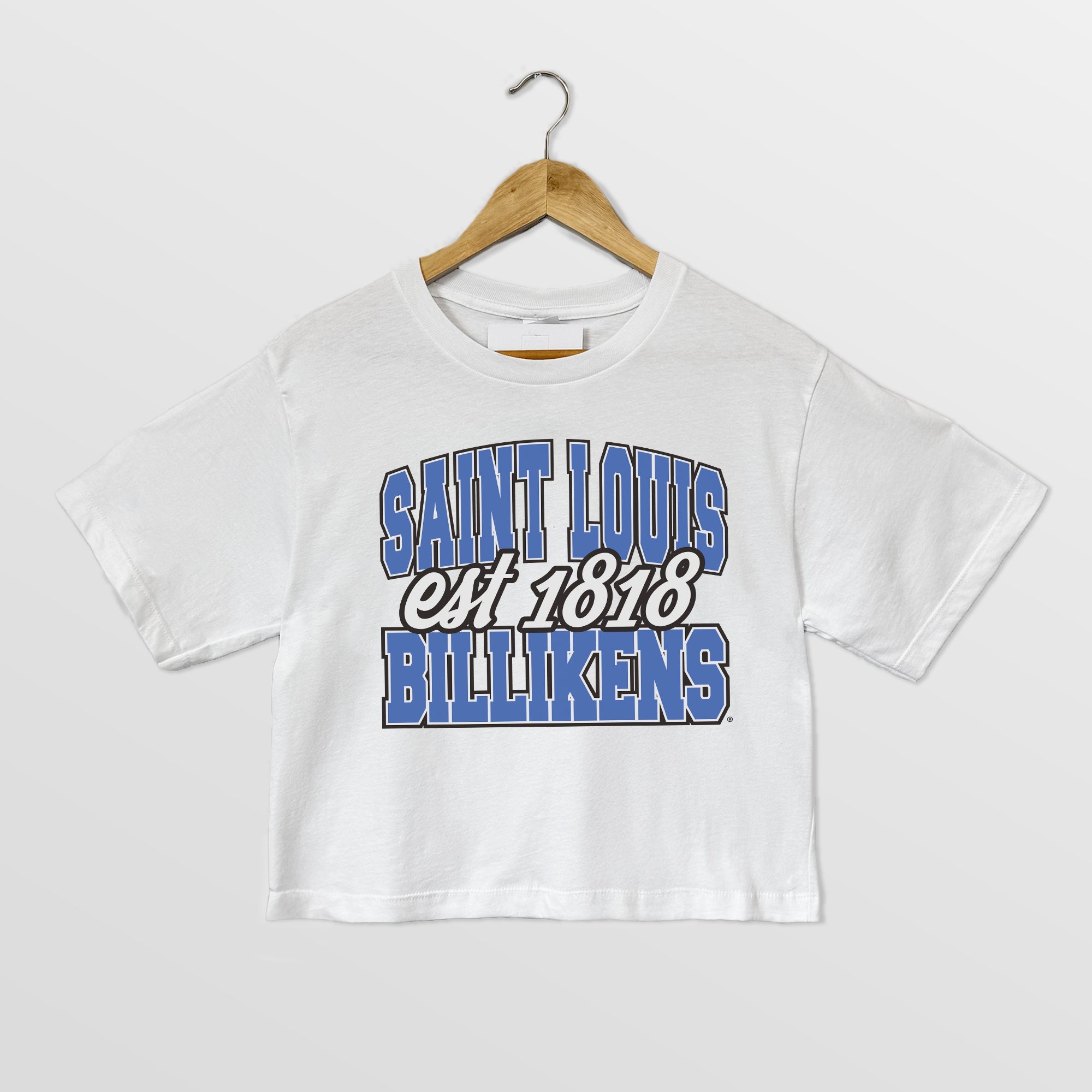 SAINT LOUIS BILLIKENS DEEP ROOTS BOXY FIT WOMEN'S CROPPED TEE